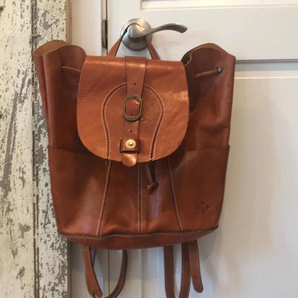 Patricia Nash tan leather backpack